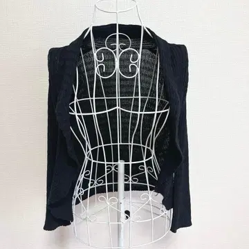 조르주레쉬 블랙 가디건 숏 기장 S 36 겉옷 니트