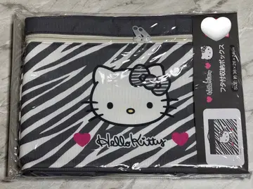 키티 아베일 플립형 수납 박스 제브라