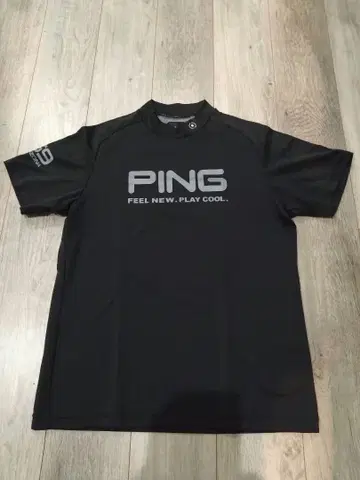 PING 블랙 골프 셔츠