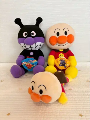 호빵맨 세균맨 뽑기 게임 봉제 인형 3세트