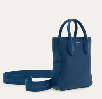 FERRAGAMO 미니 토트백 블루