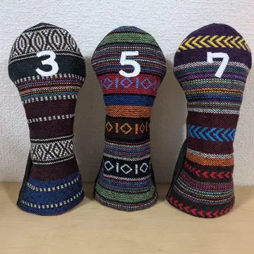 골프 헤드커버 페어웨이 우드용 3종 세트 핸드메이드