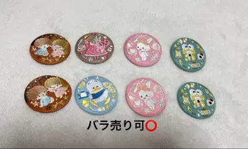 캐릭터 핀 배지 8개 세트