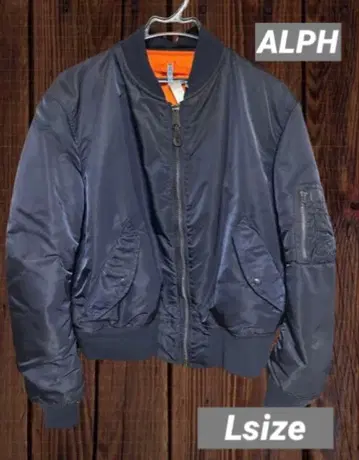 Alpha 알파 USA제 MA-1 플라이트 자켓 네이비 L 사이즈