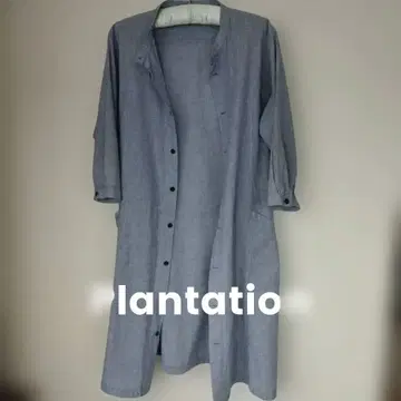 플랜테이션 Plantation 롱 셔츠 겉옷 7부 소매 M