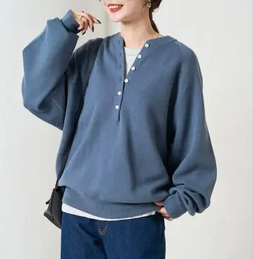 맨투맨 라이크 헨리넥 니트 풀오버