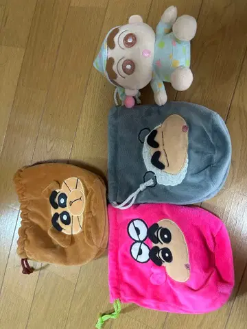 짱구는 못말려 봉제 인형 복조리 4종 세트