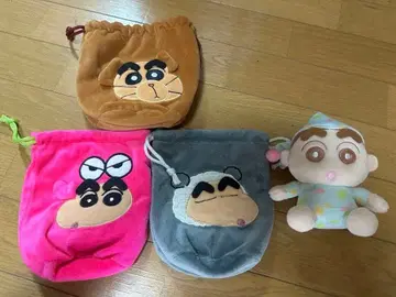 짱구는 못말려 봉제 인형 복조리 4종 세트