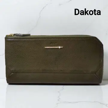 다코타 페를라 L자 지퍼 슬림 장지갑 올리브