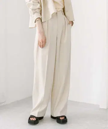 [ mystic ] 턱 와이드 슬랙스 팬츠