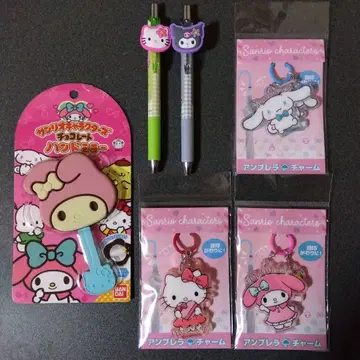 산리오 굿즈 6세트 마이멜로디 키티 쿠로미 시나몬