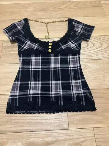 d.i.a 다이아 니트 원단 T셔츠 헤이세이 갸루 y2k 레어