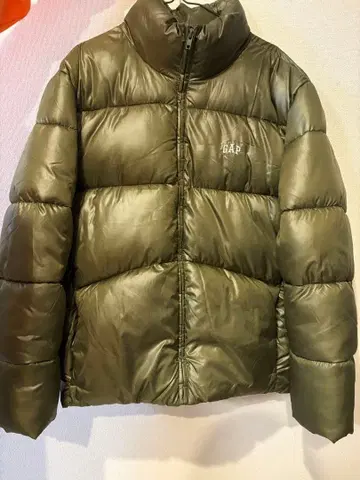 GAP RECYCLED PUFFER 다운 자켓 XS 올리브