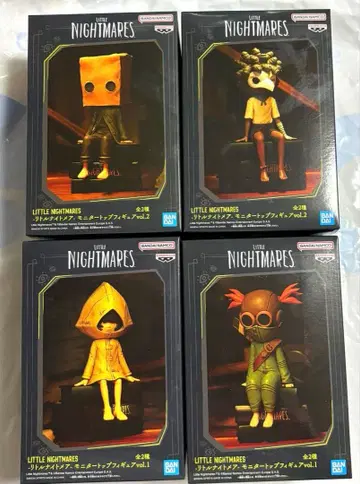 LITTLE NIGHTMARES 모니터 탑 피규어 4종 세트