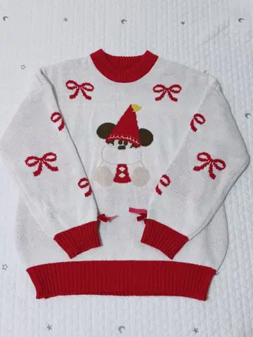 디즈니 크리스마스 * 릴린린 스웨터 2025 리본