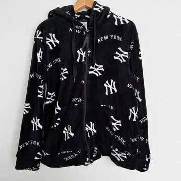MLB 양키스 집업 후드티 보아 LL 사이즈 블랙