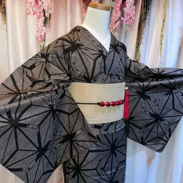 오시마 명주 단옷감 아사노하 패턴