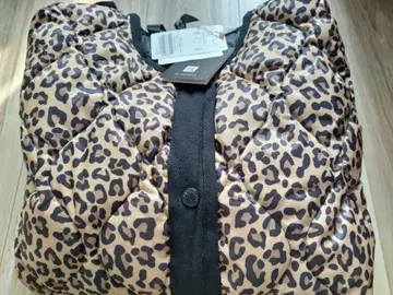 TAION / 타이온 Spick 별주 퀼팅 블루종 새상품 레오파드 무늬