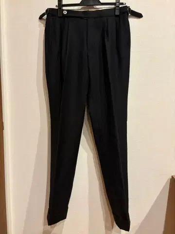 gta HERRICK 블랙 울 슬랙스 2턱 46