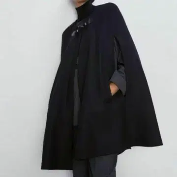 ZARA x MANTECO 판초 케이프 코트 울 사이즈 XS