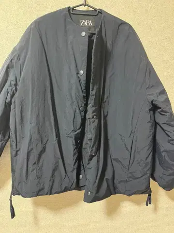 ZARA 네이비 퀼팅 다운 자켓 zara