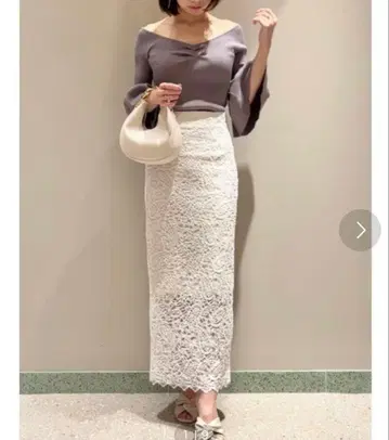 snidel 레이스 롱 스커트