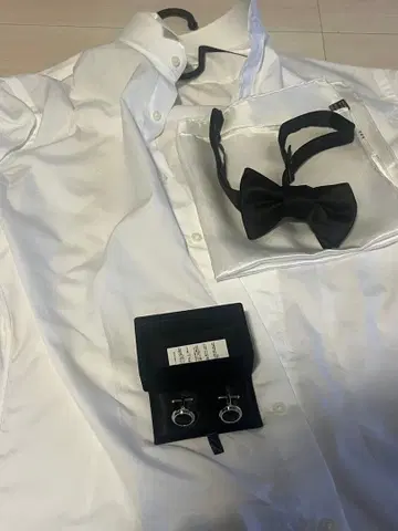 트리트 드레싱 결혼식 신랑 4종 세트 커프스 포함