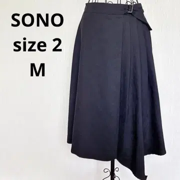 SONO 스웨이드 느낌 비대칭 스커트 사이즈 2 M 사이즈