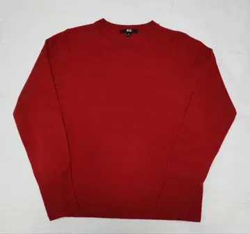 UNIQLO 캐시미어 100% 니트 크루넥 빨간색 M