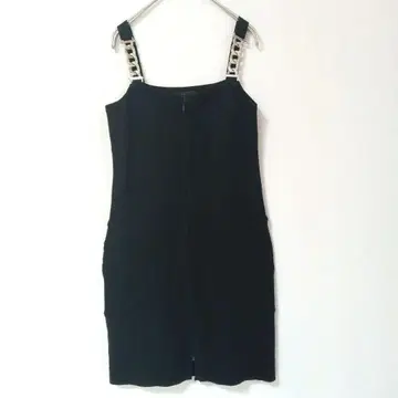 JILLSTUART 니트 원피스 미니 블랙 오버롤 스커트