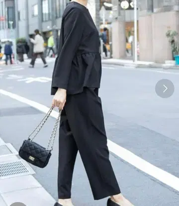 베이플로우 블랙 팬츠 셋업 졸업식 포멀