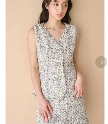 snidel 트위드 베스트 새상품급