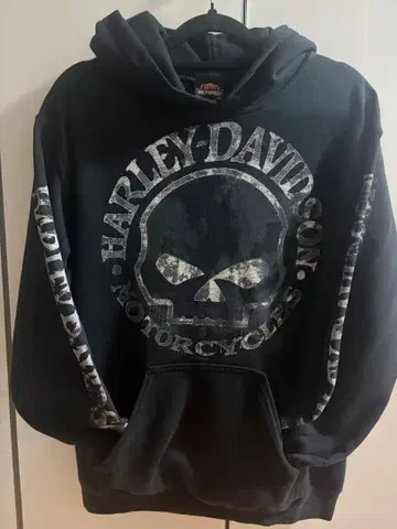 Harley-Davidson 스컬 프린트 후드티