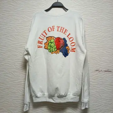 백 프린트 FRUIT OF THE LOOM 후르츠 프린트 맨투맨
