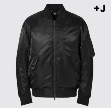 하이브리드 다운 오버사이즈 MA-1 블루종 L 사이즈 블랙