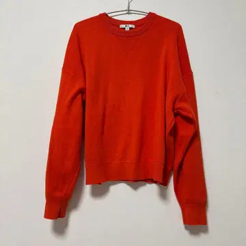 UNIQLO XL 오렌지 긴팔 스웨터