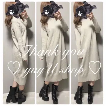 롱 니트 원피스 2492 - 3200