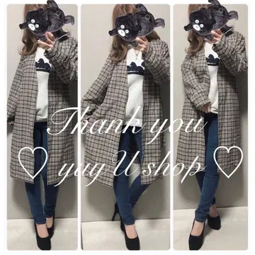 체크 코트 2486 - 3000