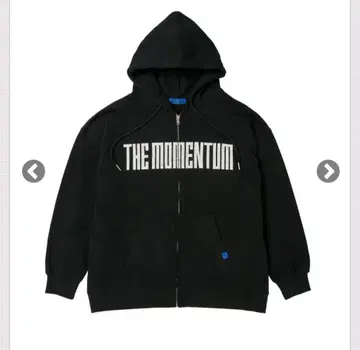 THE MOMENTUM 집업 후디 블랙
