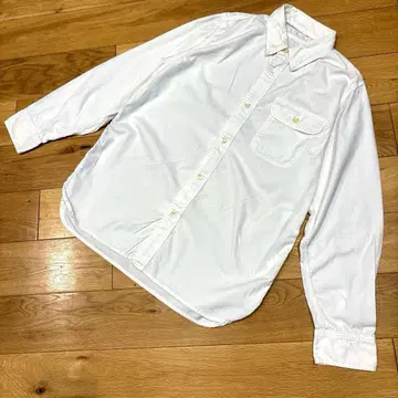 White Mountaineering 오샤레한 코튼 버튼 다운 셔츠 L