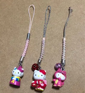 지역 한정 키티 족쇄 스트랩 3개 세트