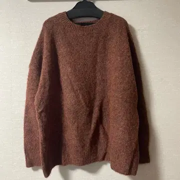 lounge dress 라운지 드레스 모헤어 혼방 니트 보르도 울 혼방