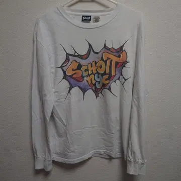 Schott 그래피티풍 긴팔 티셔츠