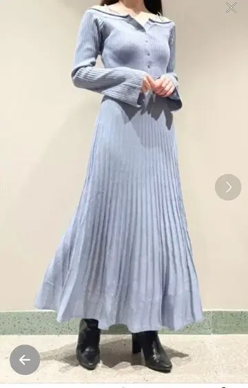 snidel 플리츠 니트 원피스