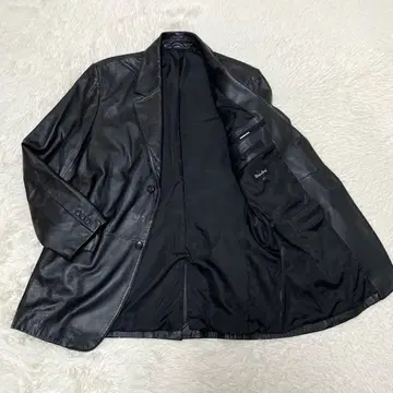 레어 베일리프 램 가죽 테일러드 자켓 XL 블랙 양가죽 빅 사이즈