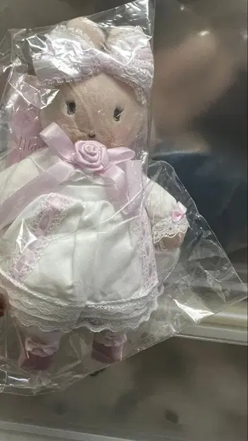 미개봉 새상품 마론 크림 화이트 프릴 마스코트 마스코트 홀더