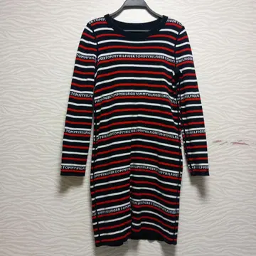 타미힐피거 스트라이프 니트 원피스