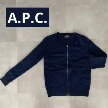 A.P.C. 네이비 니트 가디건