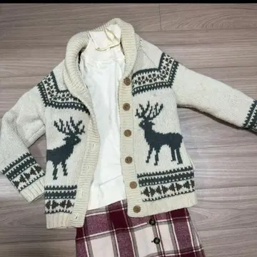 카우친 니트 가디건