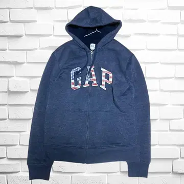 GAP 보아 안감 집업 후드 맨투맨 네이비 계열 M 사이즈